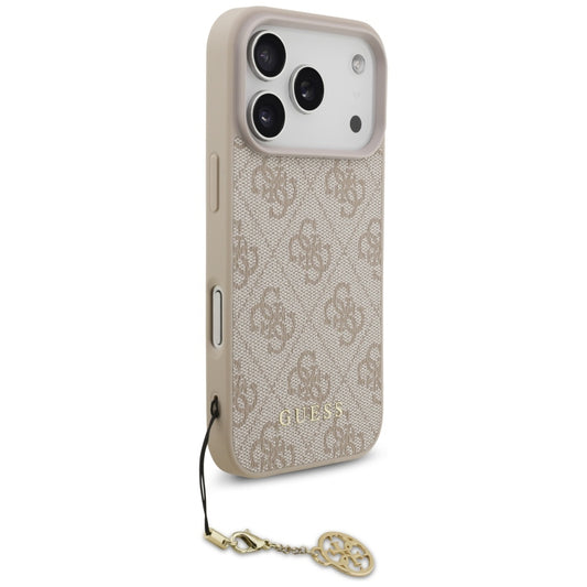 Funda MagSafe para Apple iPhone 17 Pro, Guess, 4G Charm Cradle, Rosa