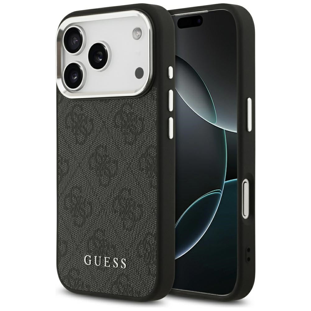 Funda MagSafe para Apple iPhone 17 Pro, Guess, 4G Classic Logo, Negra