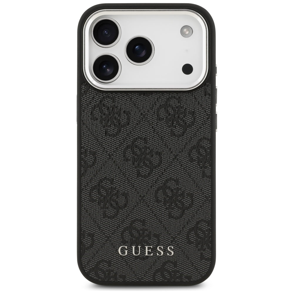 Funda MagSafe para Apple iPhone 17 Pro, Guess, 4G Classic Logo, Negra