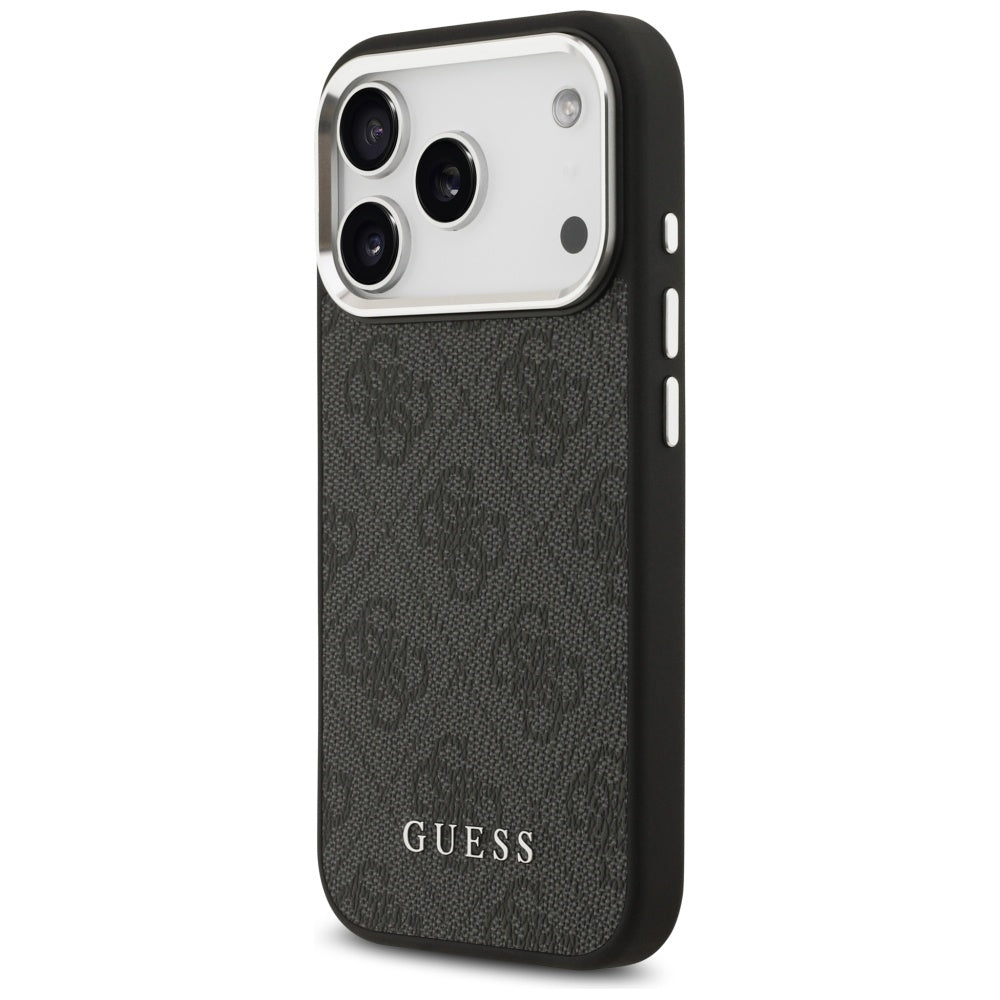 Funda MagSafe para Apple iPhone 17 Pro, Guess, 4G Classic Logo, Negra