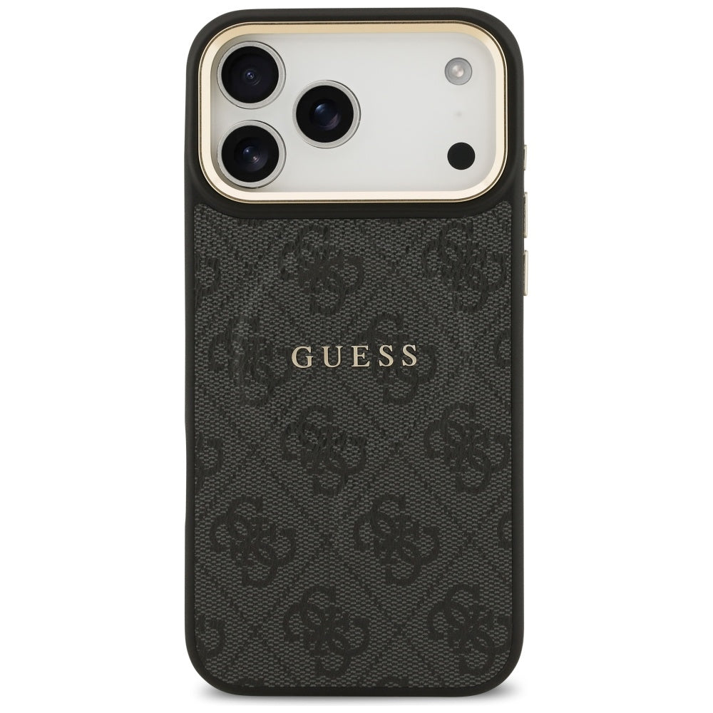 Funda MagSafe para Apple iPhone 17 Pro, Guess, 4G Classic, Negra