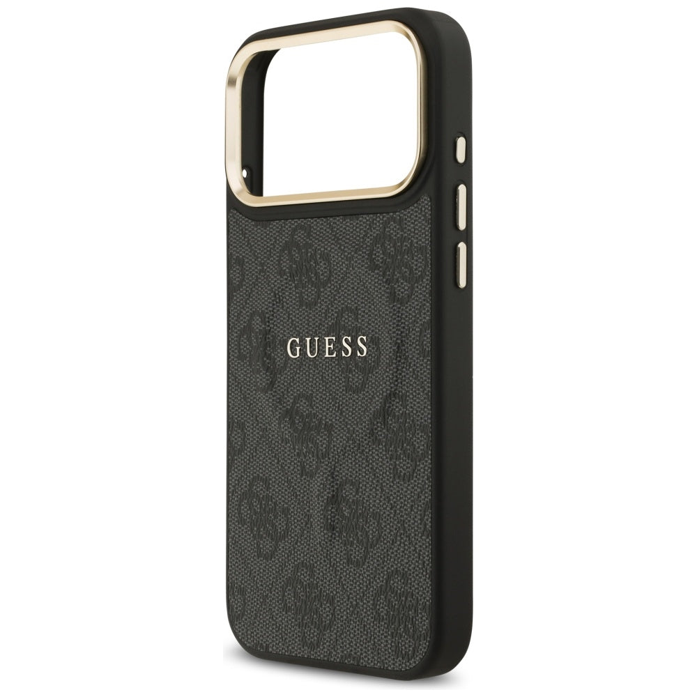 Funda MagSafe para Apple iPhone 17 Pro, Guess, 4G Classic, Negra