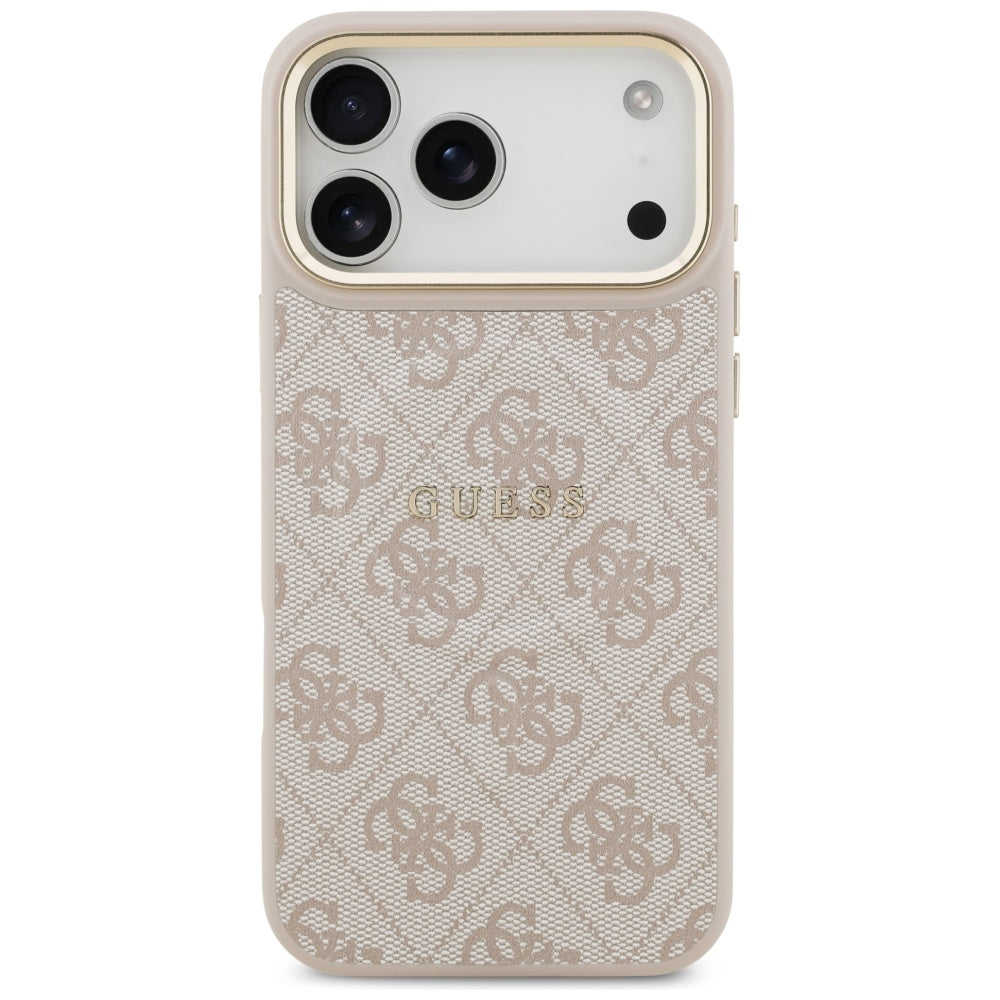 Funda MagSafe para Apple iPhone 17 Pro, Guess, 4G Classic, Rosa