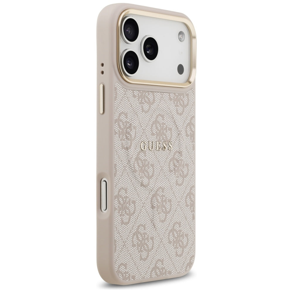 Funda MagSafe para Apple iPhone 17 Pro, Guess, 4G Classic, Rosa