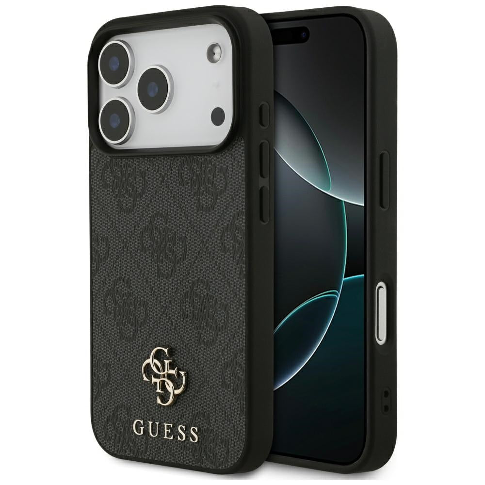 Funda MagSafe para Apple iPhone 17 Pro, Guess, 4G Small and Classic Logo, Negra