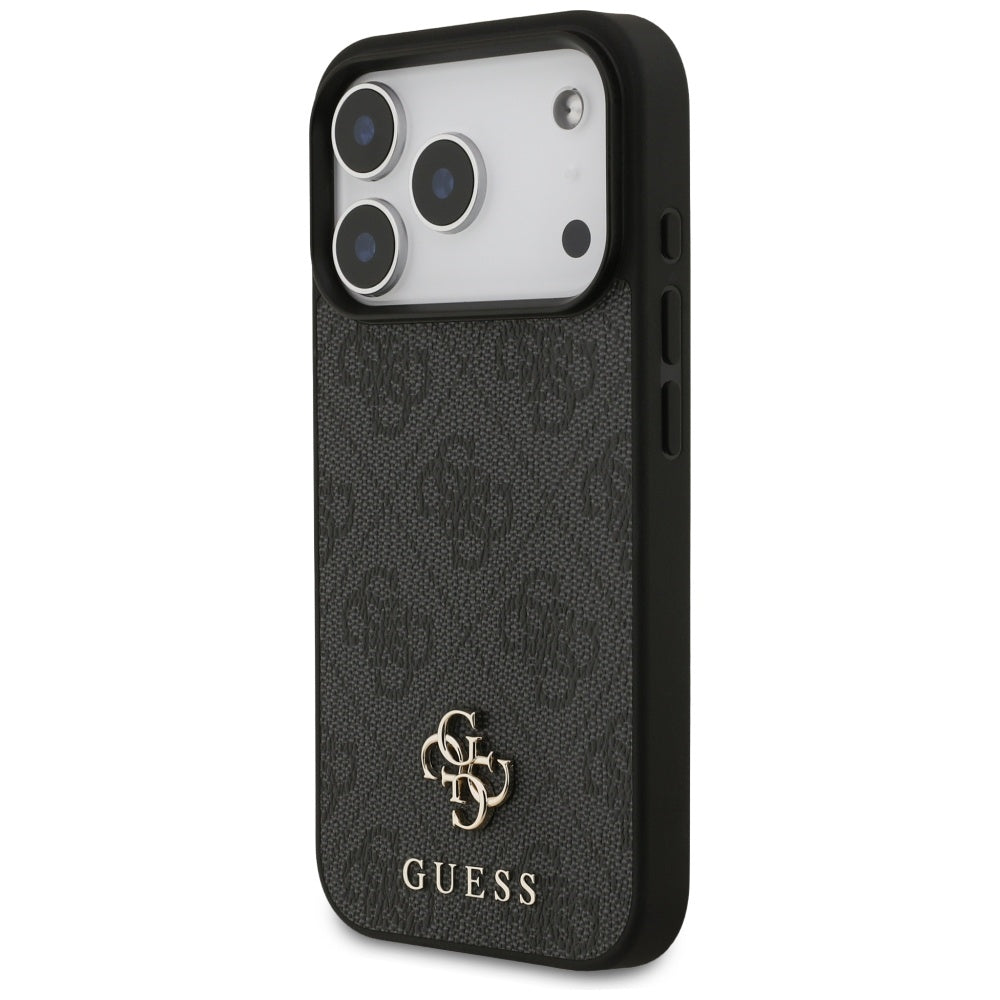 Funda MagSafe para Apple iPhone 17 Pro, Guess, 4G Small and Classic Logo, Negra