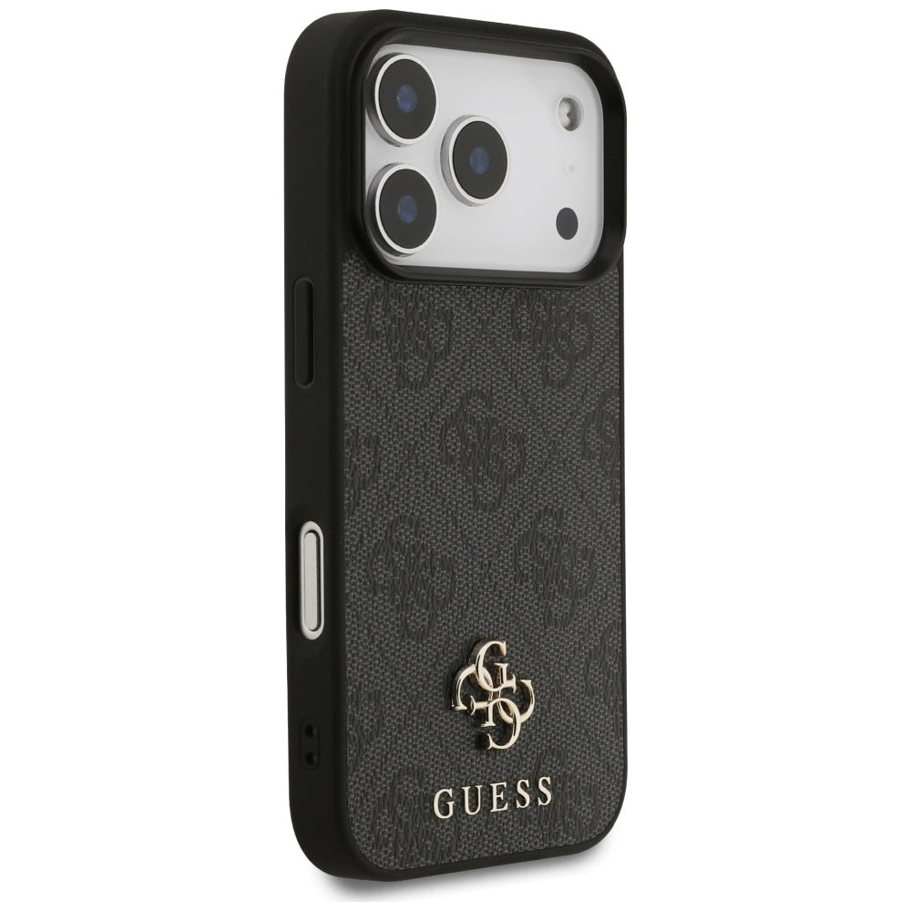 Funda MagSafe para Apple iPhone 17 Pro, Guess, 4G Small and Classic Logo, Negra