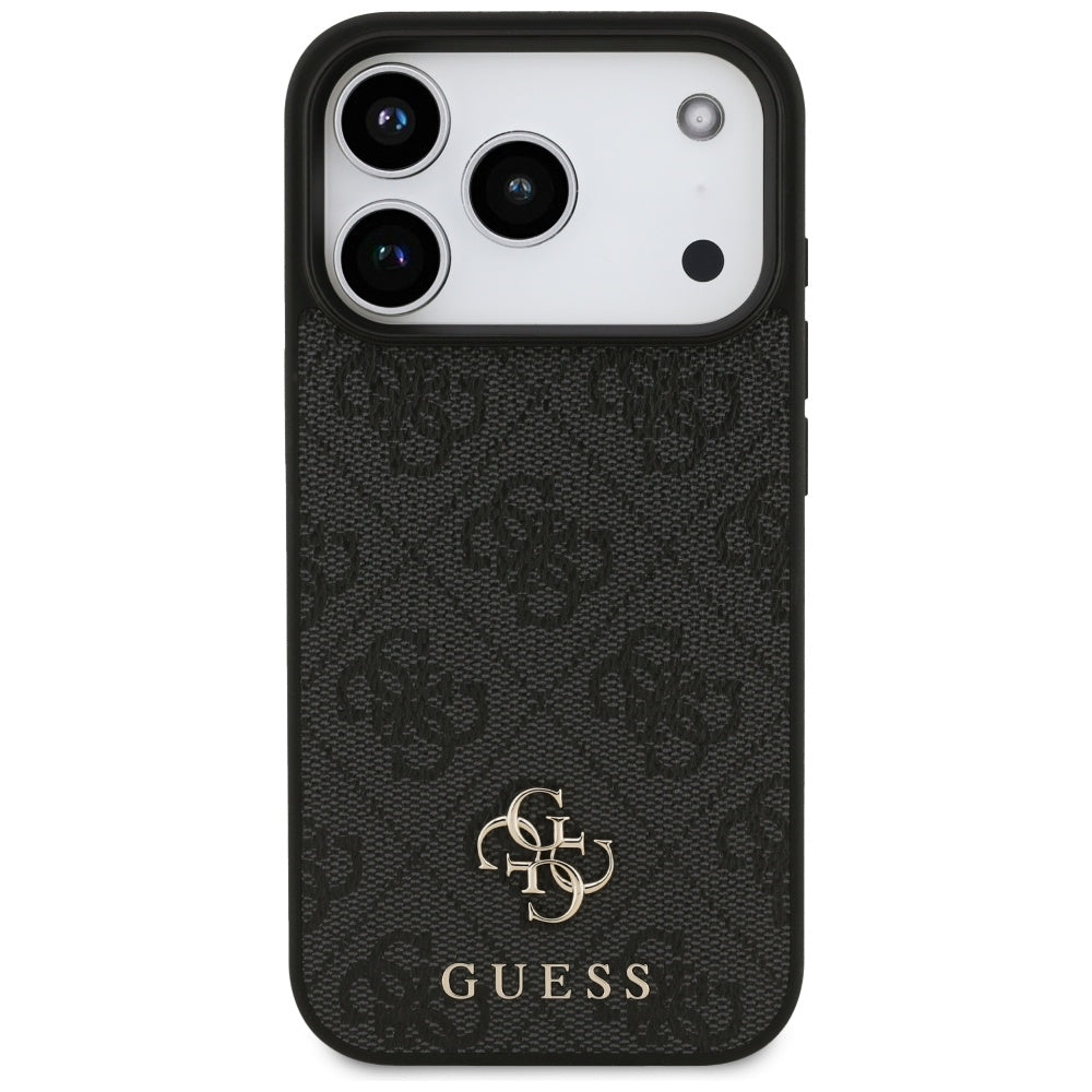 Funda MagSafe para Apple iPhone 17 Pro, Guess, 4G Small and Classic Logo, Negra