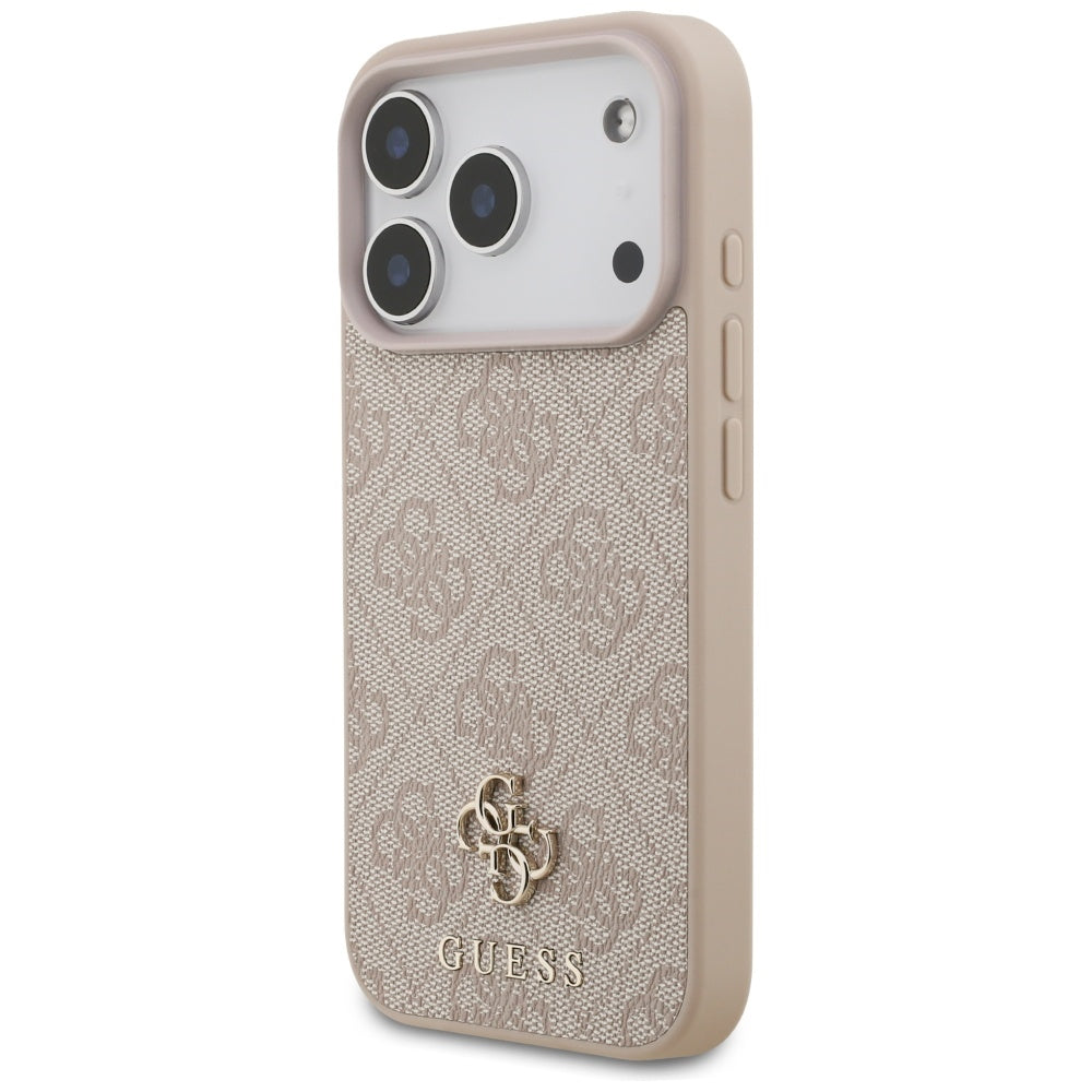 Funda MagSafe para Apple iPhone 17 Pro, Guess, 4G Small and Classic Logo, Rosa