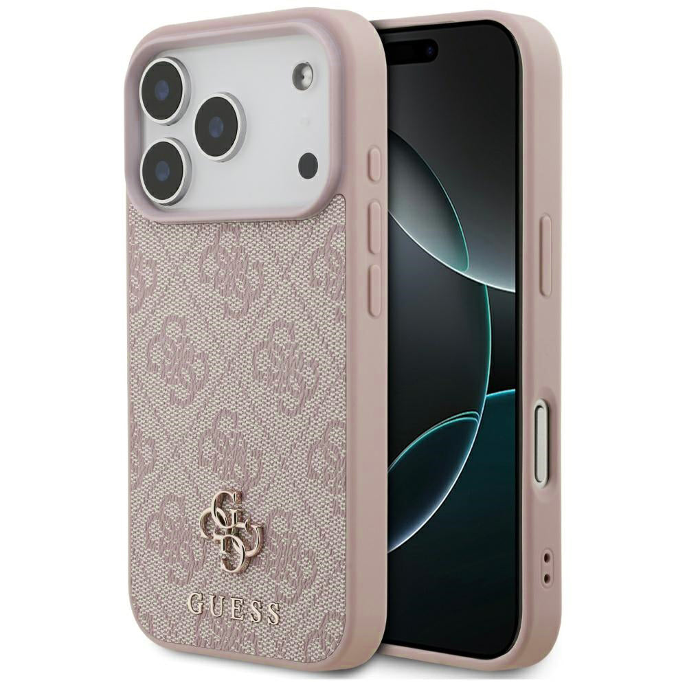 Funda MagSafe para Apple iPhone 17 Pro, Guess, 4G Small and Classic Logo, Rosa