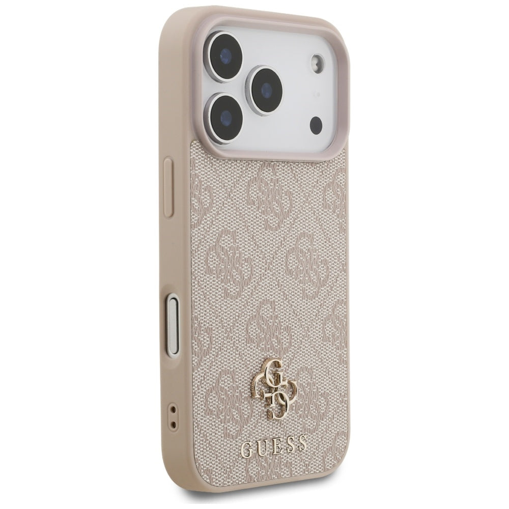 Funda MagSafe para Apple iPhone 17 Pro, Guess, 4G Small and Classic Logo, Rosa