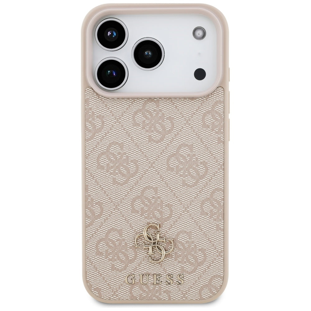 Funda MagSafe para Apple iPhone 17 Pro, Guess, 4G Small and Classic Logo, Rosa