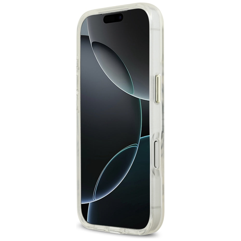 Funda MagSafe para Apple iPhone 17 Pro, Guess, Metal Outline, Dorada