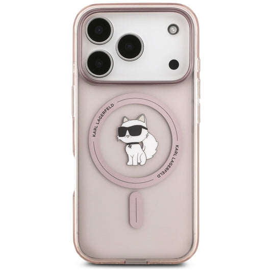 Funda MagSafe para Apple iPhone 17 Pro, Karl Lagerfeld, IML Choupette, Rosa