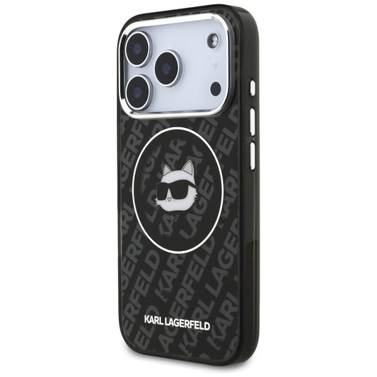 Funda MagSafe para Apple iPhone 17 Pro, Karl Lagerfeld, IML Choupette's Head, Negra