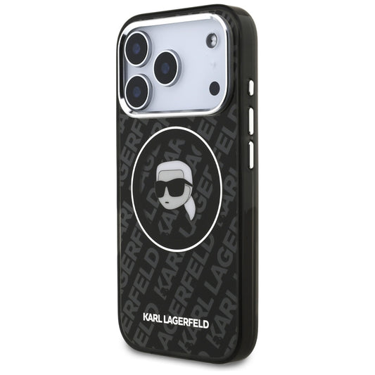 Funda MagSafe para Apple iPhone 17 Pro, Karl Lagerfeld, IML Karl's Head, Negra