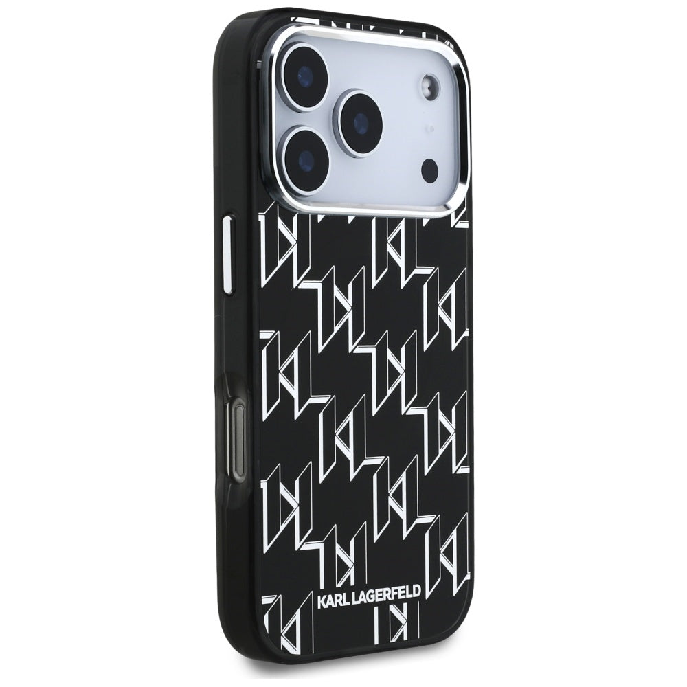 Funda MagSafe para Apple iPhone 17 Pro, Karl Lagerfeld, IML KL Monogram, Negra