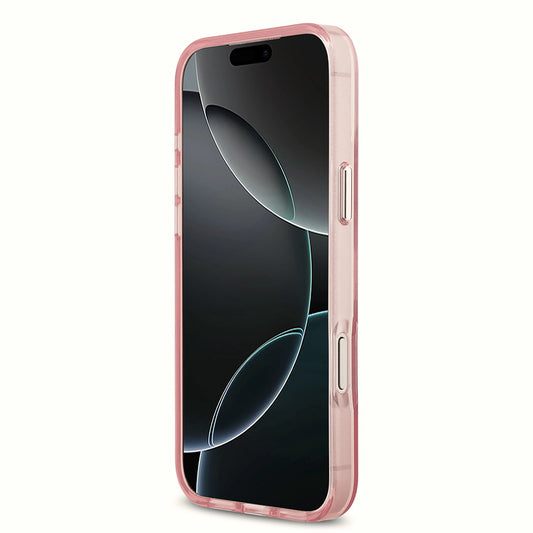 Funda MagSafe para Apple iPhone 17 Pro, Karl Lagerfeld, IML Sketch Logo Choupette, Rosa.