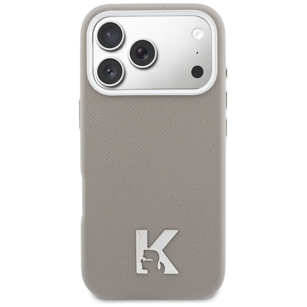 MagSafe Case for Apple iPhone 17 Pro, Karl Lagerfeld, Karl Head Logo, Grey