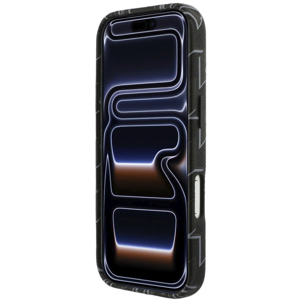 Funda MagSafe para Apple iPhone 17 Pro, Karl Lagerfeld, Logo KL Monogram, Negra