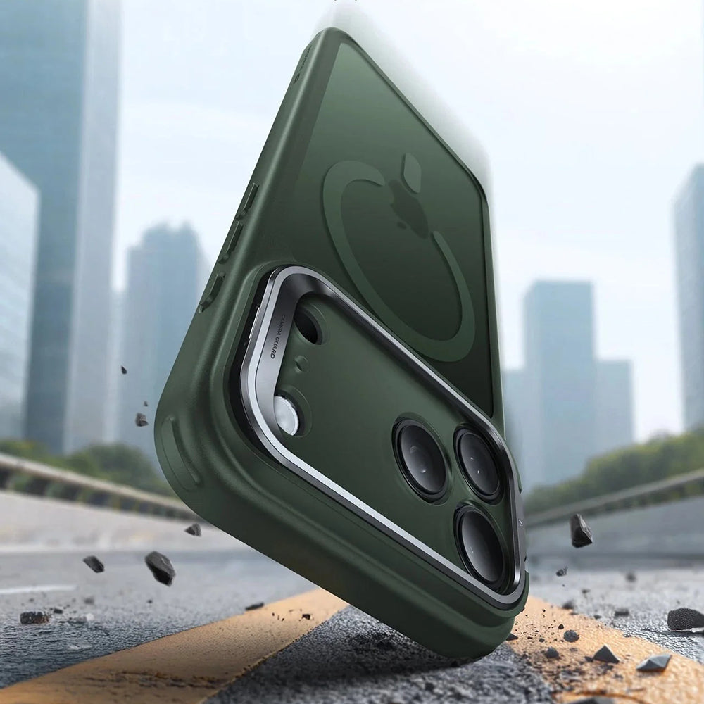Funda MagSafe para Apple iPhone 17 Pro Max, ESR, Classic Hybrid Kickstand, Verde Satinado