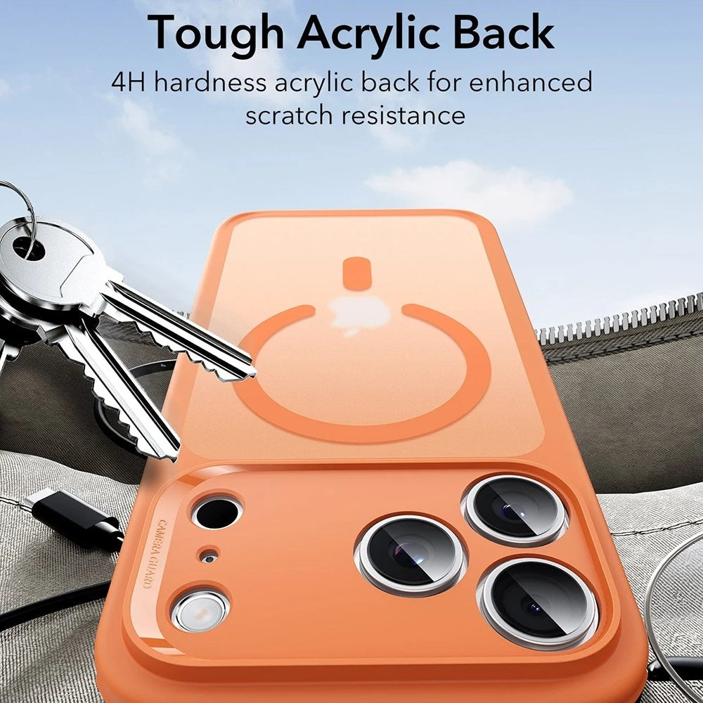 Funda MagSafe para Apple iPhone 17 Pro Max, ESR, Classic Hybrid Slide, Naranja Satinada