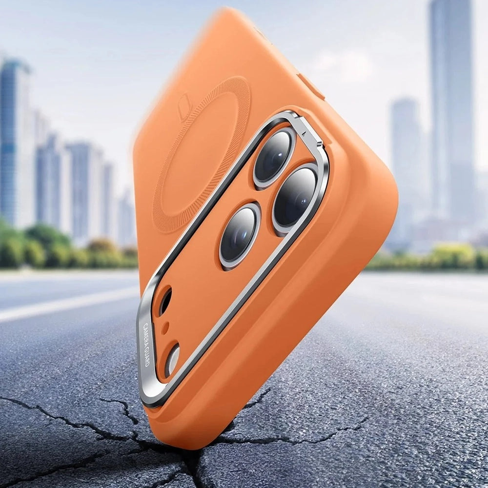 Funda MagSafe para Apple iPhone 17 Pro Max, ESR, Cloud Soft Kickstand, Naranja