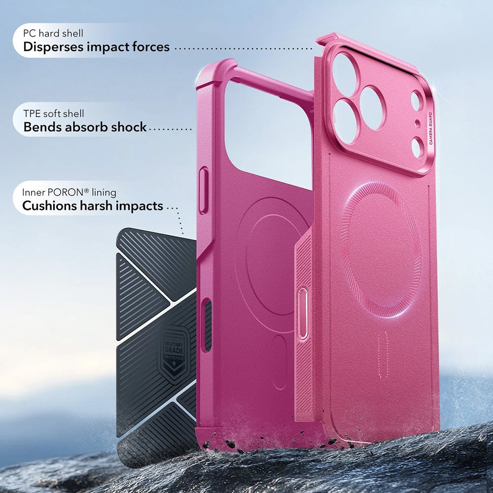 Funda MagSafe para Apple iPhone 17 Pro Max, ESR, Cyber, Rosa