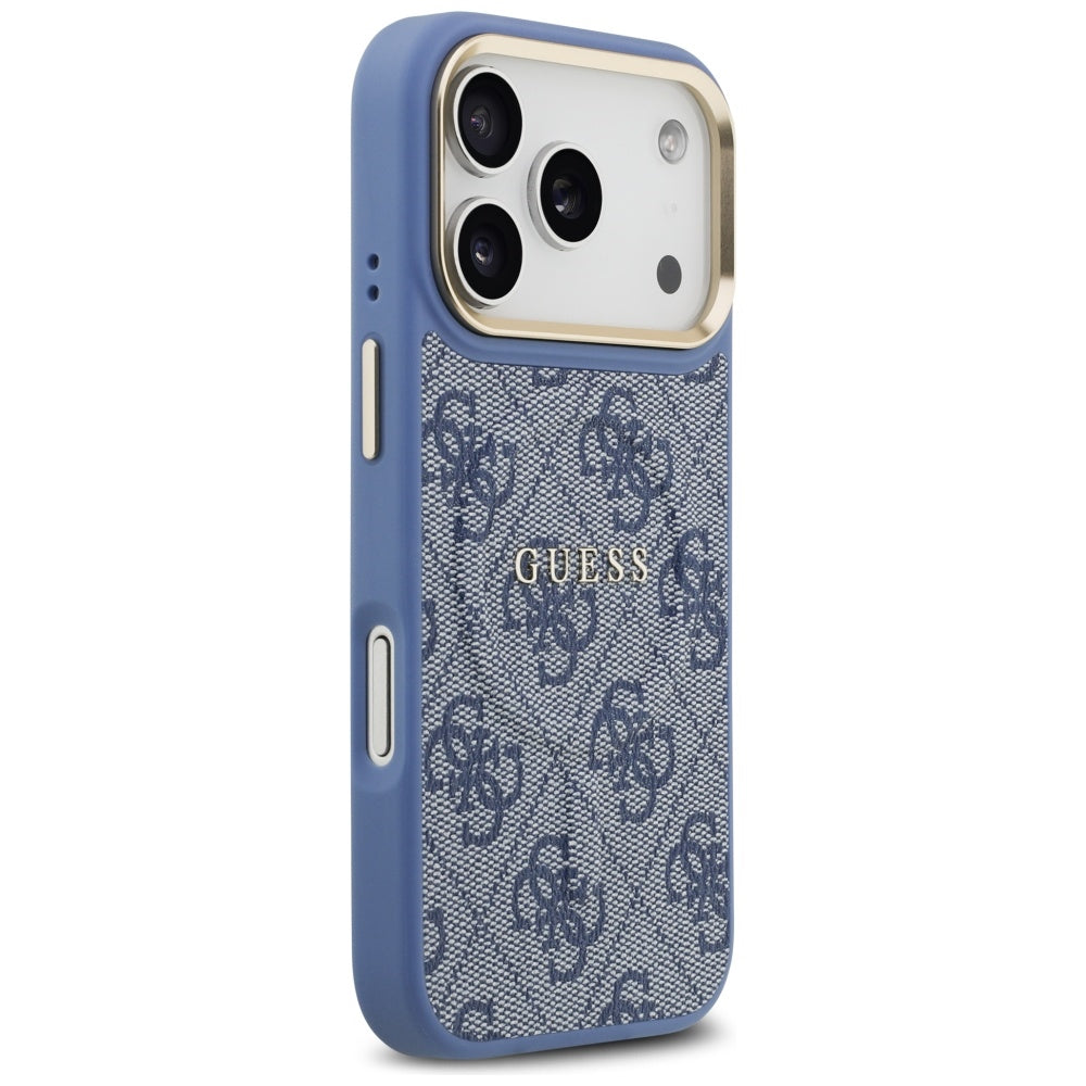Funda MagSafe para Apple iPhone 17 Pro Max, Guess, 4G Classic, Azul