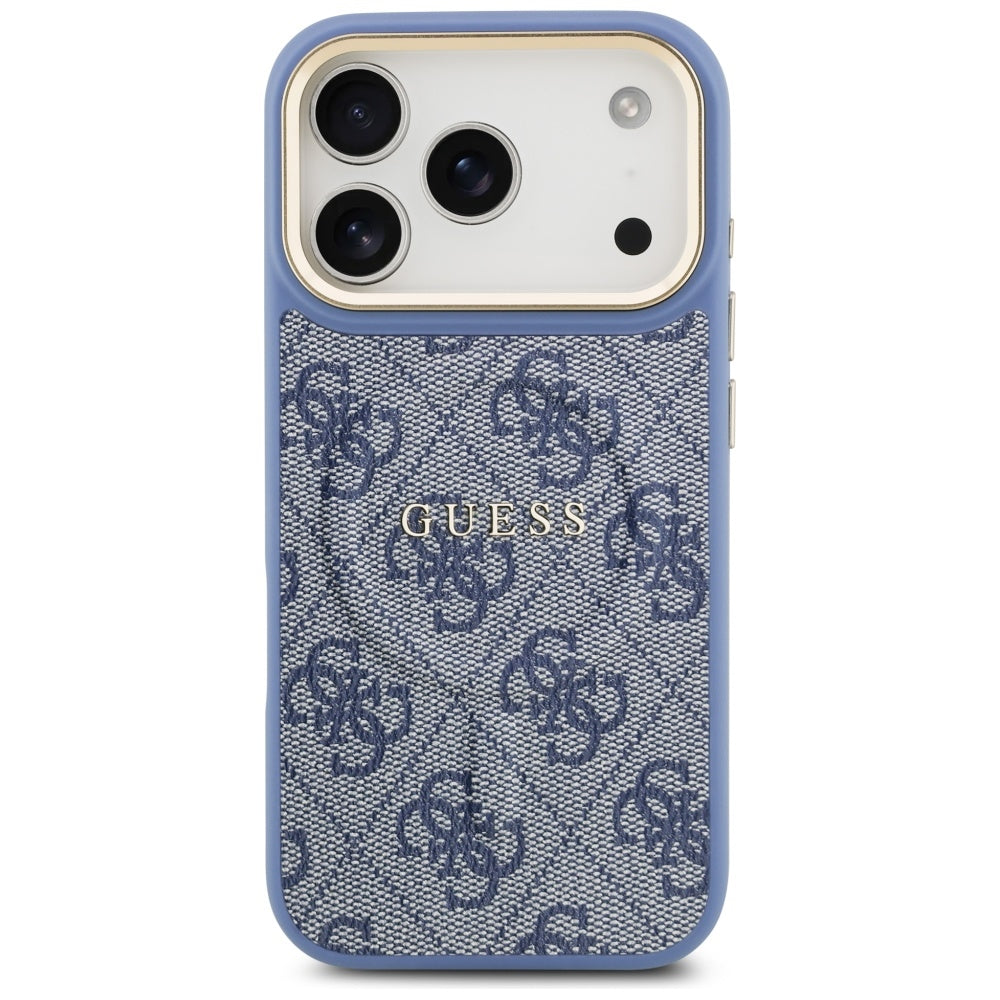 Funda MagSafe para Apple iPhone 17 Pro Max, Guess, 4G Classic, Azul