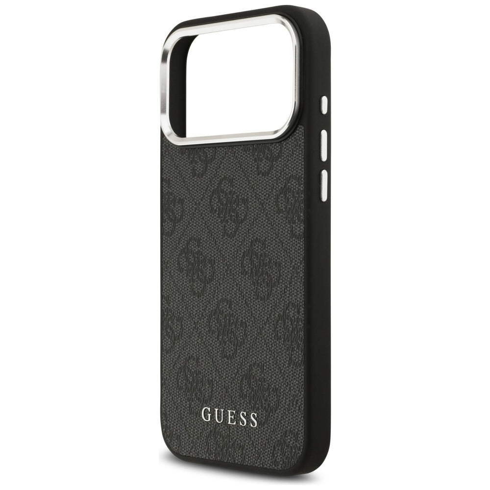 MagSafe Case for Apple iPhone 17 Pro Max, Guess, 4G Classic Logo, Black