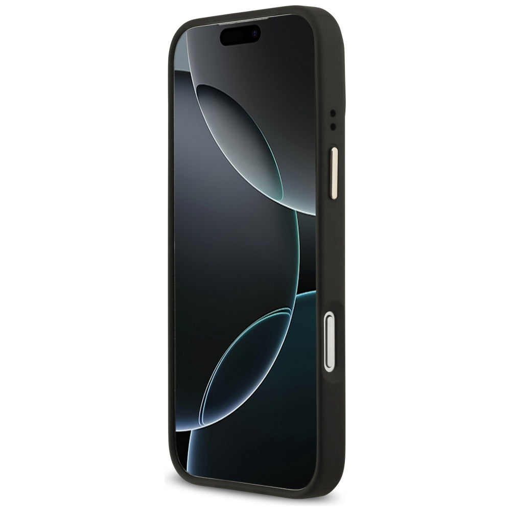 Funda MagSafe para Apple iPhone 17 Pro Max, Guess, 4G Classic, Negra