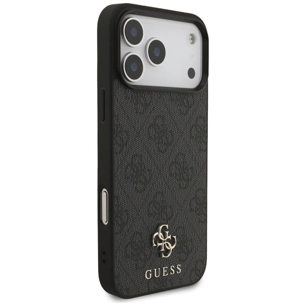 MagSafe Case for Apple iPhone 17 Pro Max, Guess, 4G Small and Classic Logo, Black