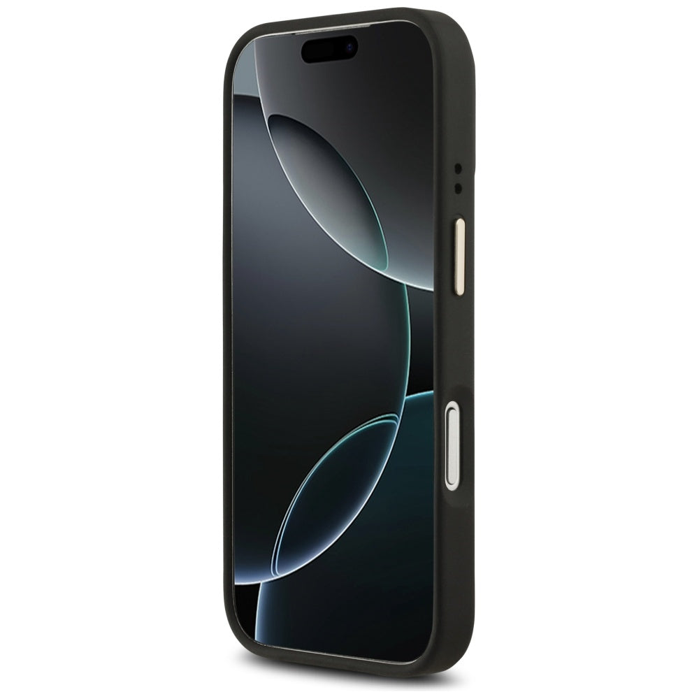 Funda MagSafe para Apple iPhone 17 Pro Max, Guess, 4G Stripe, Negra