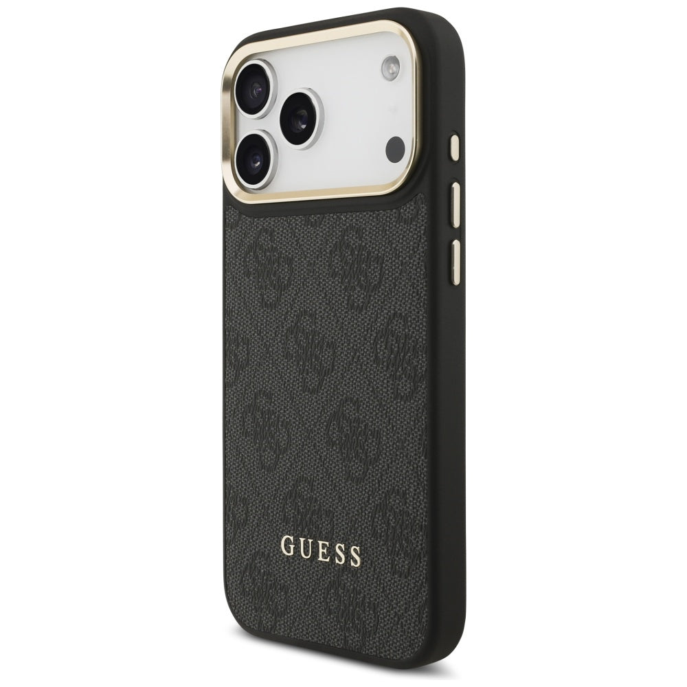 Funda MagSafe para Apple iPhone 17 Pro Max, Guess, Cardslot 4G, Negra