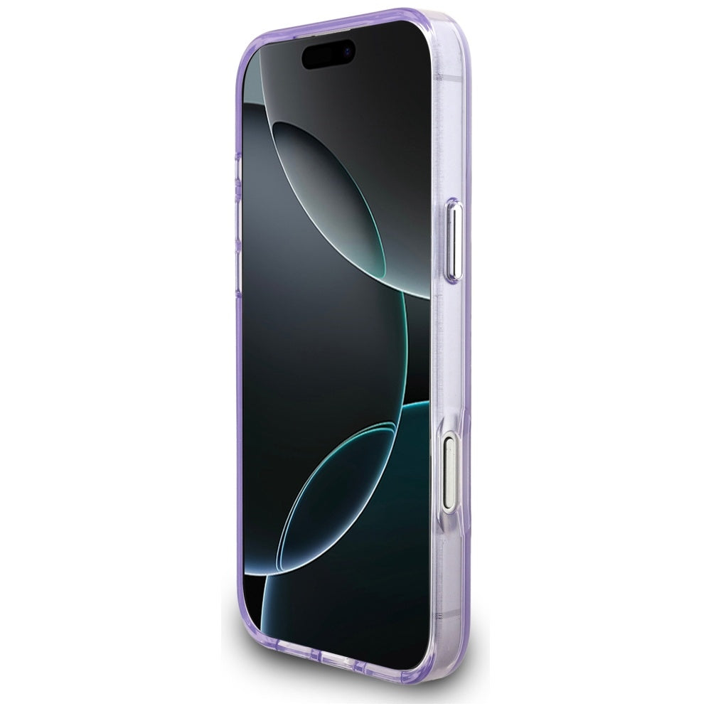 Funda MagSafe para Apple iPhone 17 Pro Max, Karl Lagerfeld, IML Aquarelle Logo Karl, Morado