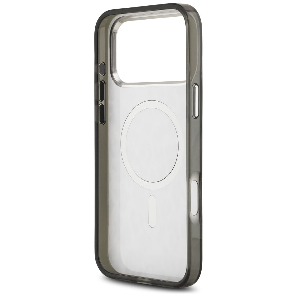 Funda MagSafe para Apple iPhone 17 Pro Max, Karl Lagerfeld, Patrón IML Leopard, Negra