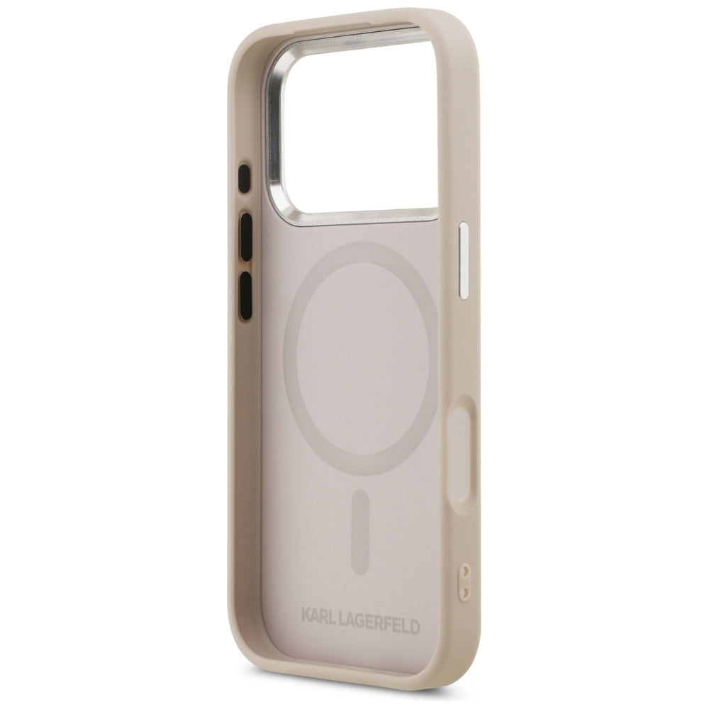 Funda MagSafe para Apple iPhone 17 Pro Max, Karl Lagerfeld, Karl & Choupette Pins, Rosa