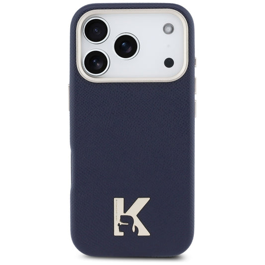 Funda MagSafe para Apple iPhone 17 Pro Max, Karl Lagerfeld, Karl Head Logo, Azul
