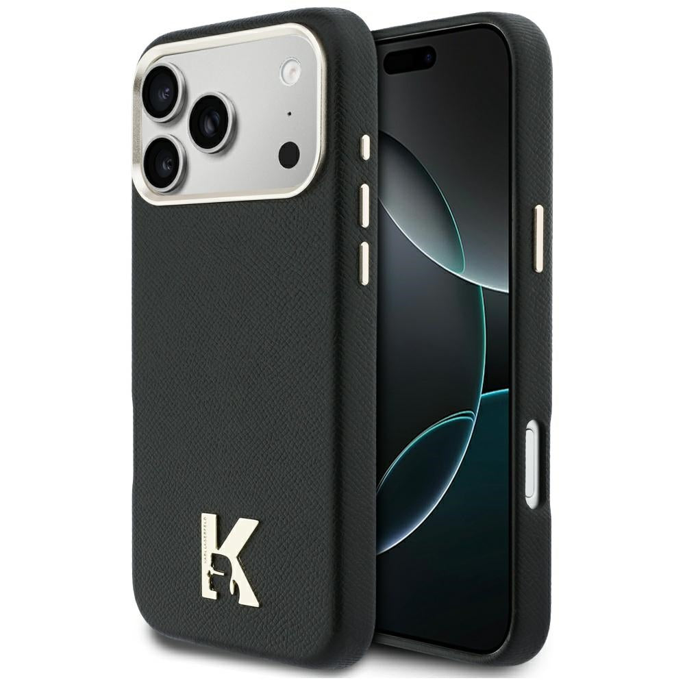 Funda MagSafe para Apple iPhone 17 Pro Max, Karl Lagerfeld, Karl Head Logo, Negra