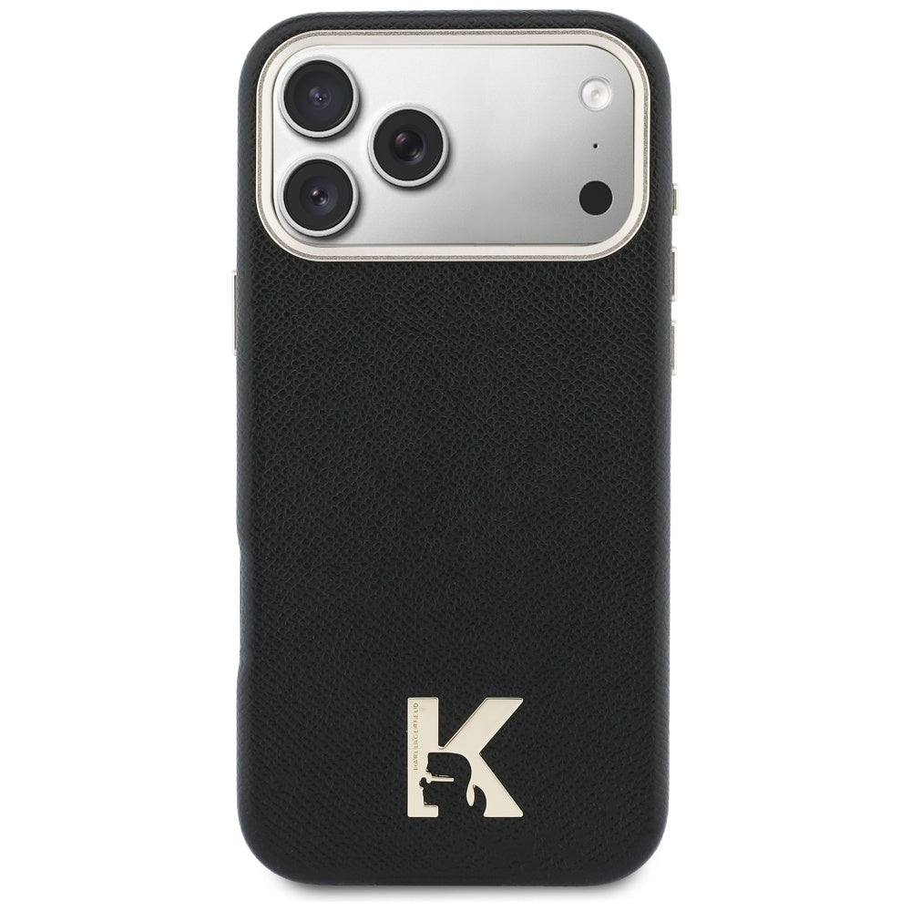Funda MagSafe para Apple iPhone 17 Pro Max, Karl Lagerfeld, Karl Head Logo, Negra