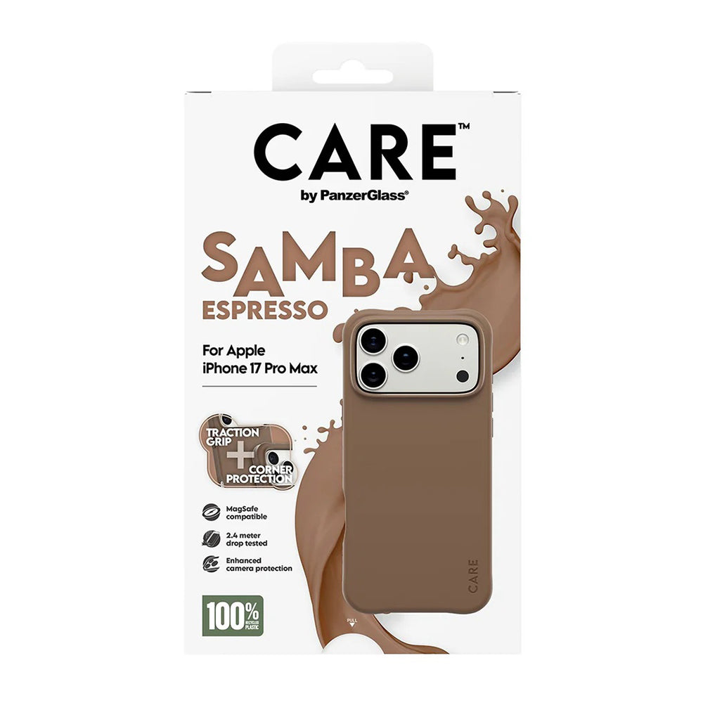 Funda MagSafe para Apple iPhone 17 Pro Max, PanzerGlass, Care Fashionable, Marrón