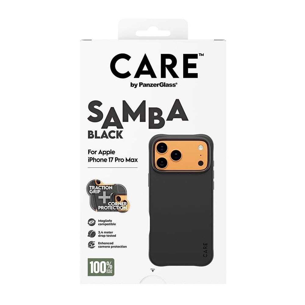 Funda MagSafe para Apple iPhone 17 Pro Max, PanzerGlass, Care Fashionable, Negra.
