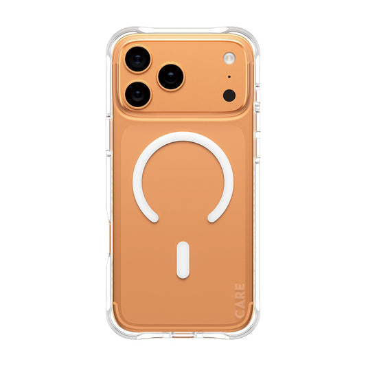 Funda MagSafe para Apple iPhone 17 Pro Max, PanzerGlass, Care Fashionable, Transparente Blanca