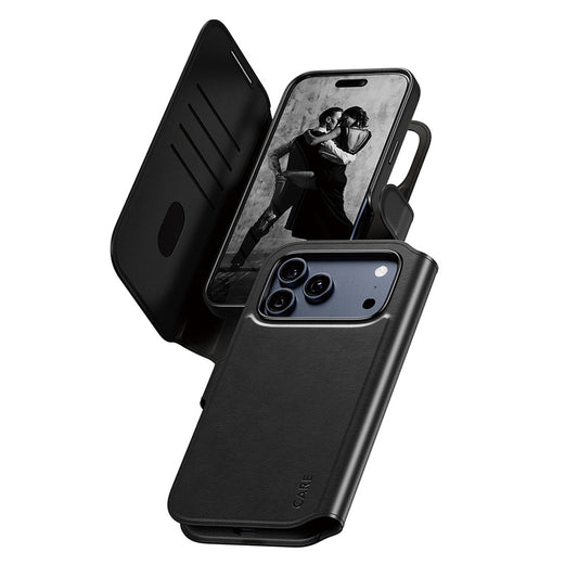 Funda MagSafe para Apple iPhone 17 Pro Max, PanzerGlass, Care Feature Tango Two-in-One, Negra