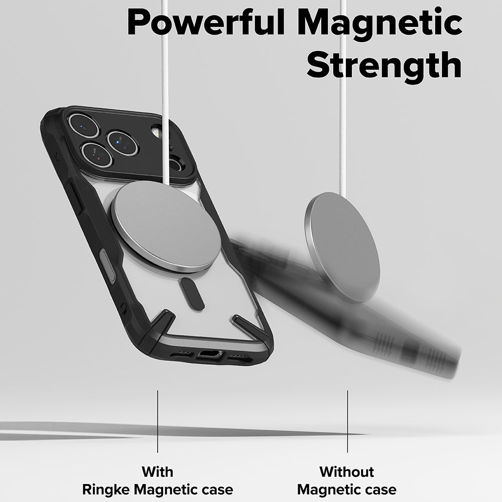 Funda MagSafe para Apple iPhone 17 Pro Max, Ringke, Fusion X, Negra