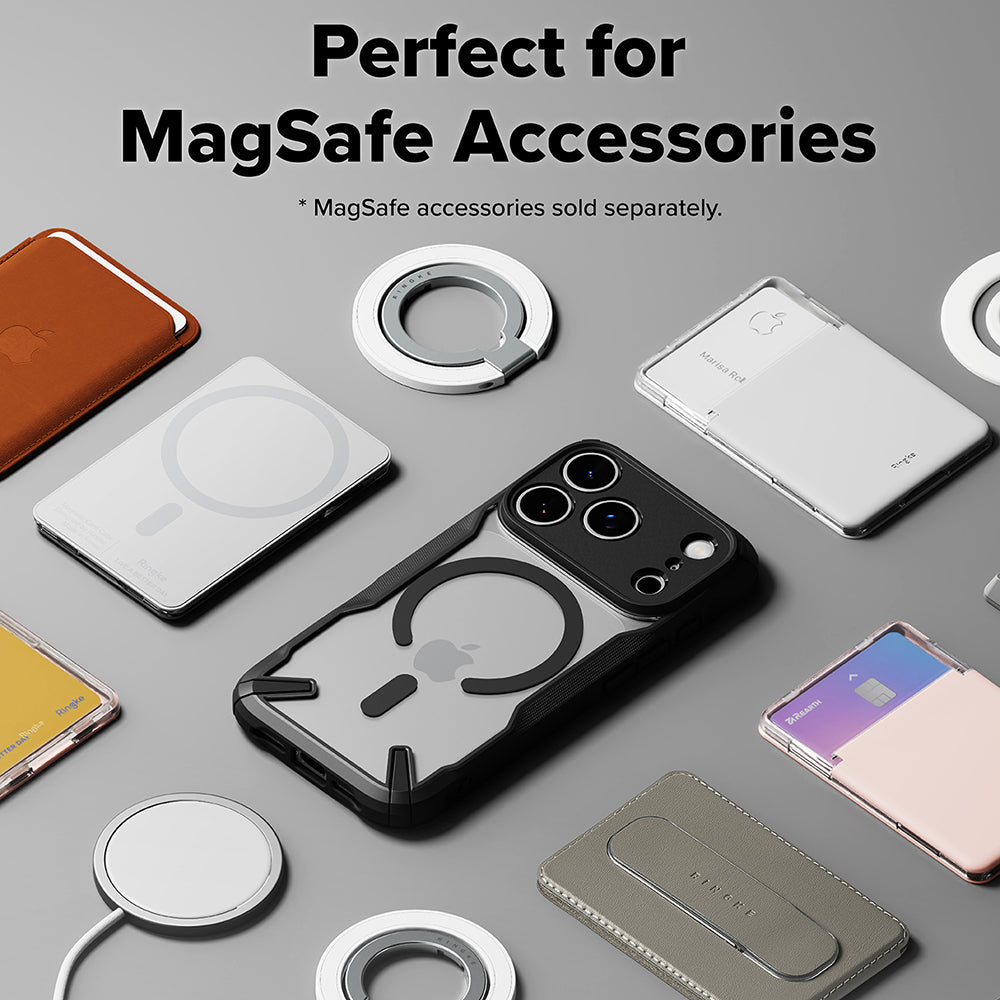 Funda MagSafe para Apple iPhone 17 Pro Max, Ringke, Fusion X, Negra