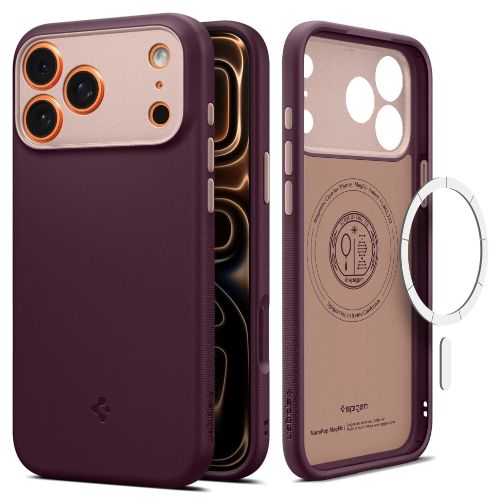 Funda MagSafe para Apple iPhone 17 Pro Max, Spigen, Caseology Nano Pop, Visinie ACS10261