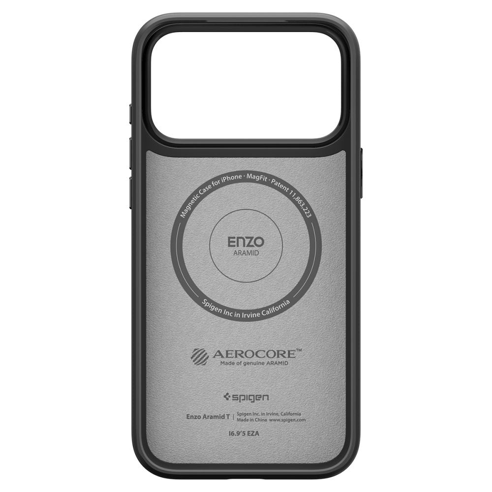 MagSafe Case for Apple iPhone 17 Pro Max, Spigen, Enzo Aramid T, Black ACS09906