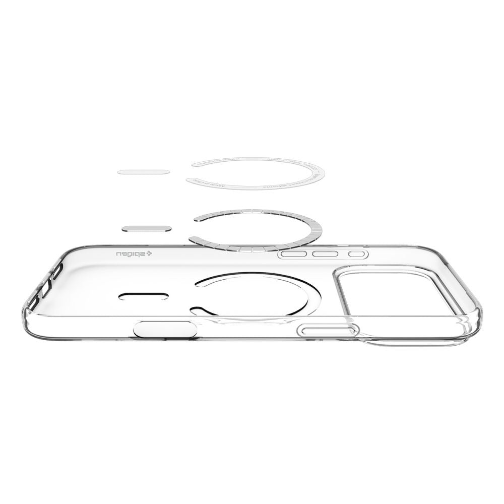 Funda MagSafe para Apple iPhone 17 Pro Max, Spigen, Liquid Crystal, Blanca ACS10394